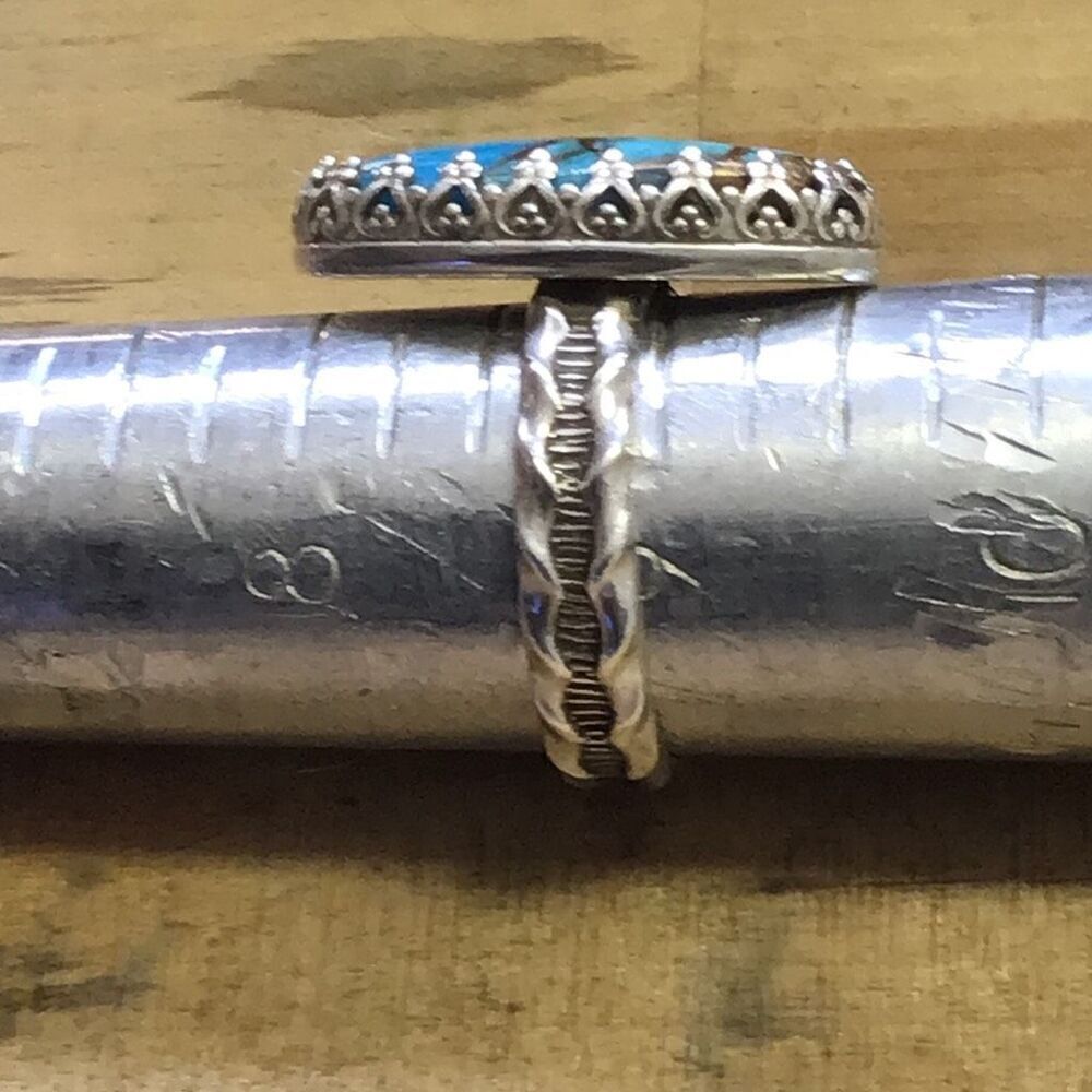 Turquoise and Silver Ring, size 9, NEW, Handmade - Picture 12 of 12